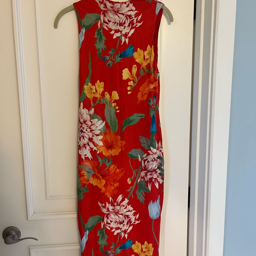 Alice + Olivia Red Floral Maxi Dress